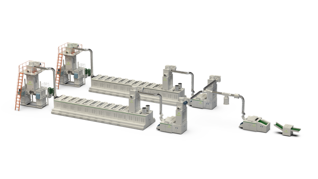 Machine de recyclage adaptée aux besoins du client de textile de déchets durs à haut rendement