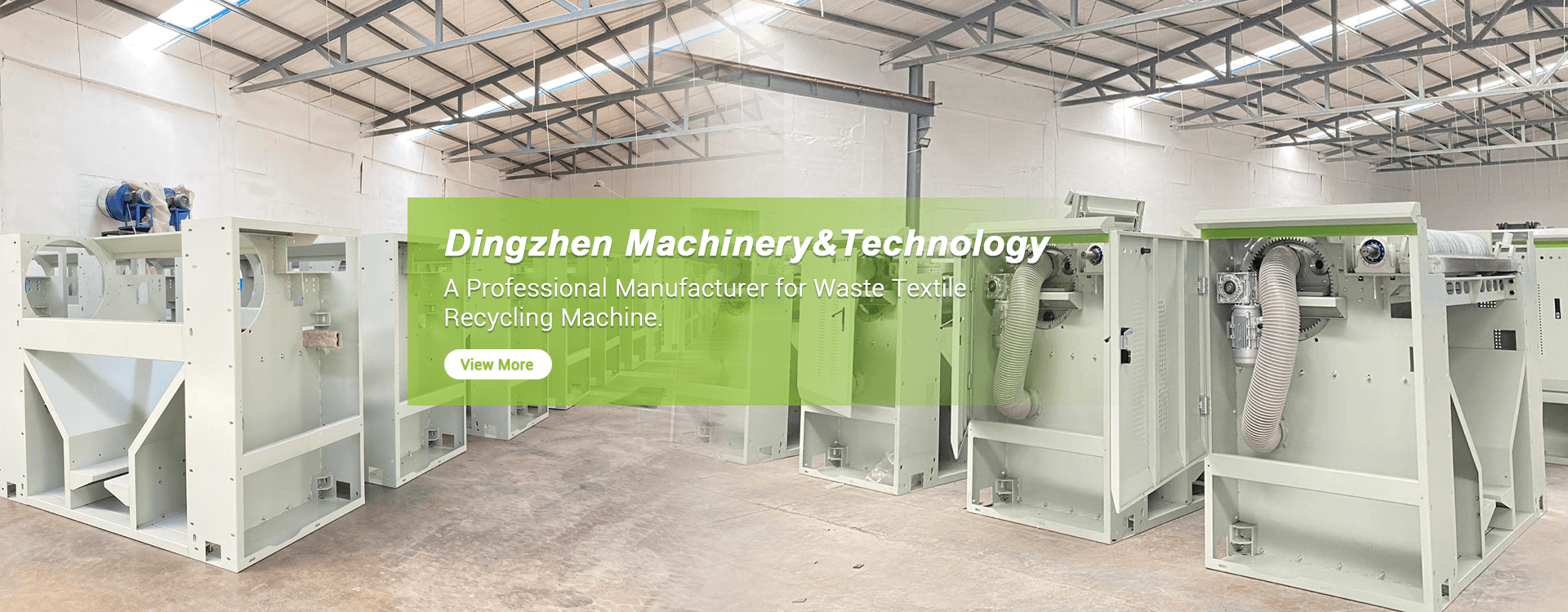 China waste textile recycling machine Manufacturer- DINGZHEN